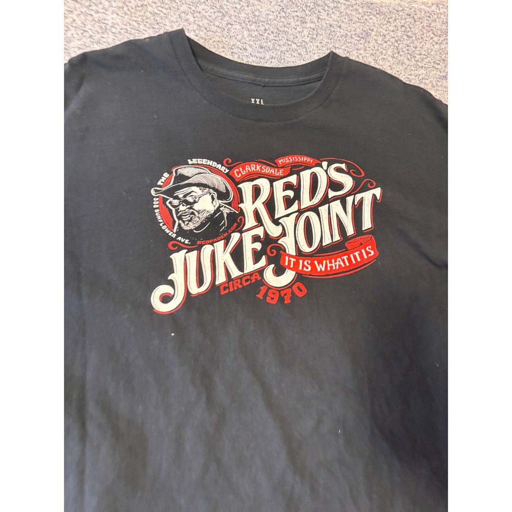 Dive Bar Shirt Club Red's Juke Joint Mens XXL Black Graphic Mississippi Blues